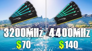 3200MHz vs 4400MHz RAM Test in 9 Games [upl. by Neirod]