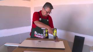 How To Hang Corner Cabinet Doors  DIY At Bunnings [upl. by Maxama]