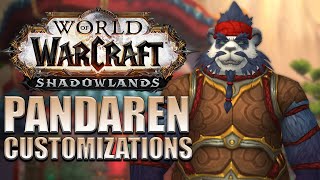 NEW Pandaren Customization Options  Shadowlands Alpha [upl. by Asabi]