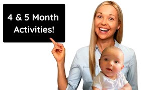 DEVELOPMENTAL ACTIVITIES For 4 amp 5 Month Old Baby [upl. by Froh414]