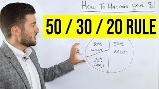 How To Manage Your Money 503020 Rule [upl. by Shaia]