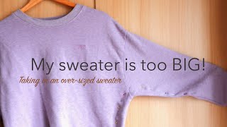 How to Make a Sweater Smaller Tutorial [upl. by Odracer]