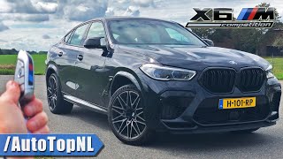 BMW X6M Competition REVIEW on AUTOBAHN NO SPEED LIMIT by AutoTopNL [upl. by Wilber597]