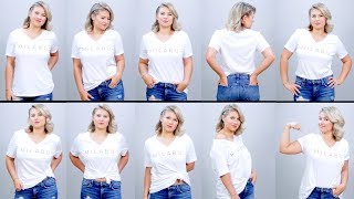 10 DIFFERENT WAYS TO WEAR A TSHIRT  Milabu [upl. by Nerrot996]