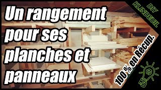 RANGEMENT POUR PLANCHES ET PANNEAUX EN BOIS [upl. by Rosamond]