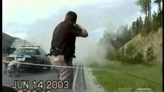 Worlds Wildest Police Videos  Crazy Montana Chase Shootout amp Crash [upl. by Anneg]