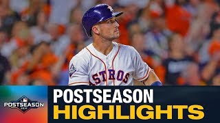 Alex Bregman 2019 MLB Postseason Highlights Young Astros stud has 4 home runs 12 RBIs in October [upl. by Eerat]