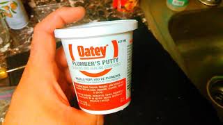 how to use plumbers putty [upl. by Drofhsa]