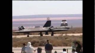 SR 71 Blackbird last flight everEdwards AFB open house 1999 [upl. by Adlig94]