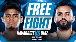 Emanuel Navarrete vs Pitufo Diaz  FREE FIGHT [upl. by Gradey]