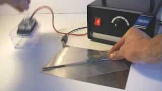 Electrolytic Metal Etching setup and marking demonstration [upl. by Akilak]