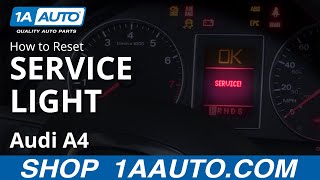 How to Reset Service Light 0409 Audi A4 [upl. by Yecniuq]