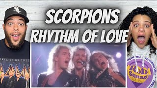 FIRE FIRST TIME HEARING Scorpions  Rhythm Of Love REACTION [upl. by Arbmahs254]