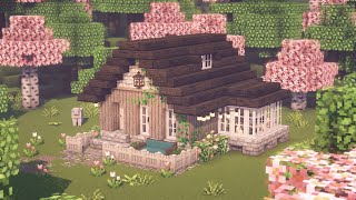 Aesthetic Minecraft  Tiny House Relaxing Video [upl. by Aihsar]