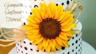 How to Make a Gumpaste Sunflower [upl. by Ardie]