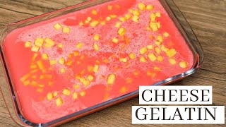 Cheese Gelatin Recipe  Filipino Dessert [upl. by Madian]