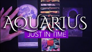 AQUARIUS TAROT READING  quotCHECKMATE AQUARIUSquot JUST IN TIME [upl. by Steep687]