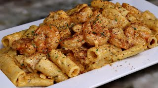 The Secret To Make A Delicious Creamy Shrimp Pasta Recipe  30 Minute Meal [upl. by Silrak]