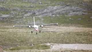 Twin Otter landing with lot of wind [upl. by Laamaj113]