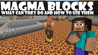 How To Use Magma Blocks In Minecraft TU43CU33 XboxPlaystation [upl. by Berardo828]