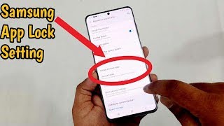 Samsung S20A50sA30sM31 App Lock Setting  Use Secure Folder Lock [upl. by Sherris]