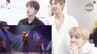 HD1080 Eng Sub BTS RM JIN JHreact to Jimin dancing with Taemin and Kook singing with 97line idols [upl. by Latoniah]