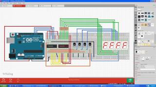 Using a 7448 BDC  7 Segment Decoder to simplify driving seven segment displays with the Arduino [upl. by Haneeja]