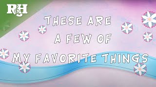 My Favorite Things from THE SOUND OF MUSIC Lyrics [upl. by Brodie453]