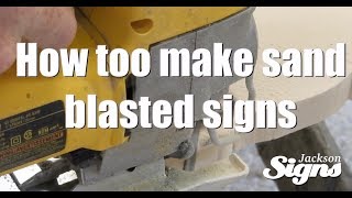 How To Make Sand Blasted Signage  Custom Carved Wood Signs [upl. by Any628]