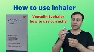 How To Use An Inhaler  How To Use A Ventolin Inhaler Properly Correctly  Asthma Inhaler Technique [upl. by Alimhaj]