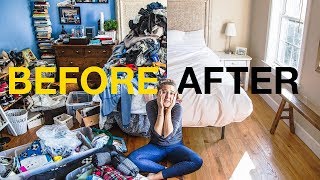 EXTREME KONMARI METHOD DECLUTTERING  Before amp After [upl. by Doris]