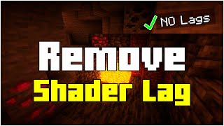 How To Remove Shader Lag for Minecraft 1171 2024 150 FPS [upl. by Linnie83]