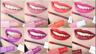 MAYBELLINE SUPERSTAY MATTE INK  LIP SWATCHES amp REVIEW [upl. by Mehalick]