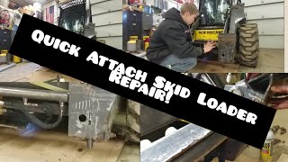 How to Repair Quick Attach Locking Pins on Skid Loader [upl. by Donn727]