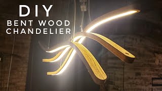 BENDING WOOD with STEAM to create an LED PENDANT LIGHT [upl. by Hubey]