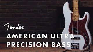 American Ultra Precision Bass  American Ultra Series  Fender [upl. by Beaudoin]