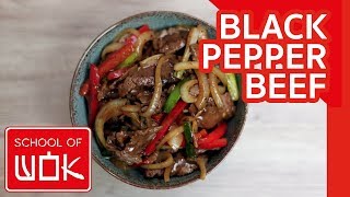 Simple Chinese Black Pepper Beef Stir Fry Recipe [upl. by Acino]