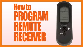 How to PROGRAM REMOTE RECEIVER [upl. by Rekrap853]