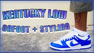 Kentucky Dunk Low ON FEET  STYLING [upl. by Kimon226]