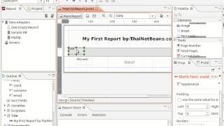 Jaspersoft Studio new version of iReport tutorial 1 [upl. by Anaiviv57]