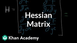 The Hessian matrix  Multivariable calculus  Khan Academy [upl. by Jorge]