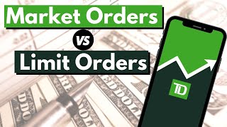 Limit Order vs Market Order  TD Ameritrade [upl. by Yllus]