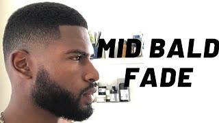 MID BALD FADE HAIRCUT TUTORIAL LEARN THIS FADE IN 5 MINUTES [upl. by Josepha111]