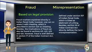 What is Difference Between Fraud amp Misrepresentation [upl. by Antone556]