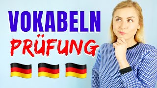 Die wichtigsten Wörter auf Deutsch von A1  B2 │Thema PRÜFUNG [upl. by Rafaj645]