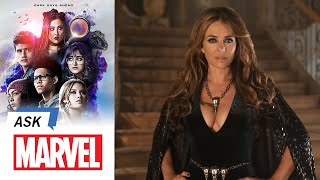 Elizabeth Hurley answers YOUR Questions  Ask Marvel [upl. by Anahsar737]