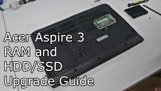 Acer Aspire 3 A31541G RAM and HDDSSD Upgrade guide [upl. by Harbour622]