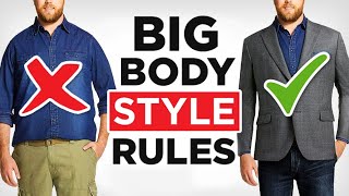 How To Dress Sharp Even If Youre FAT 21 Large Guy Style Tips [upl. by Hertzfeld]