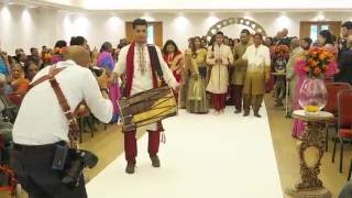 The DHOL Company Grooms wedding entrance  Baraat [upl. by Georg]