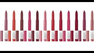 Maybelline SuperStay Ink Crayon Review and Lip Swatches [upl. by Rosemary764]